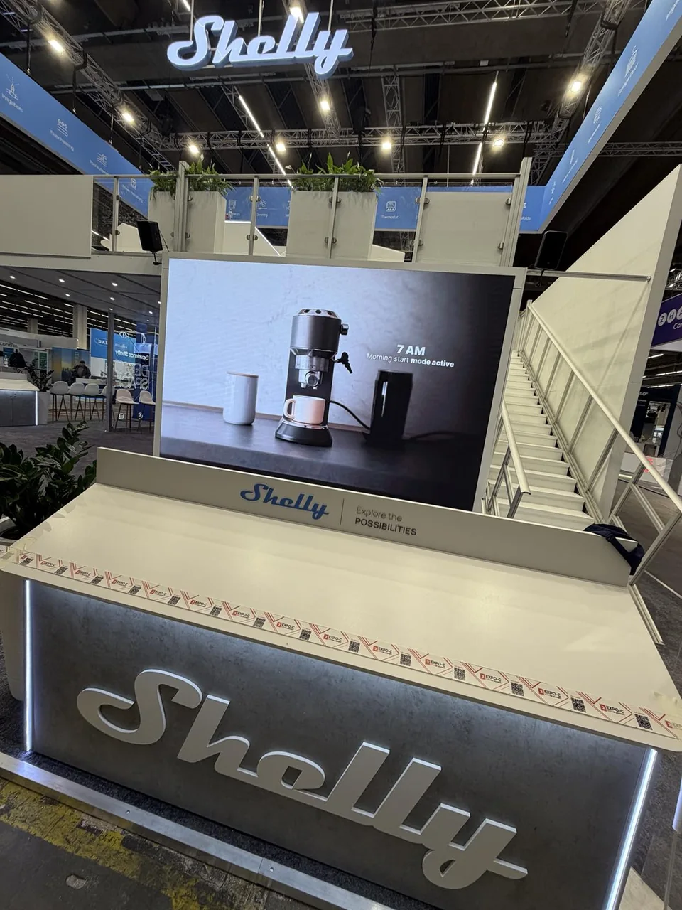 Shelly LED screen installation at Light + Building 2026 in Frankfurt